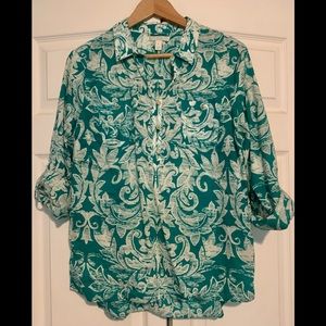 Floral design tunic